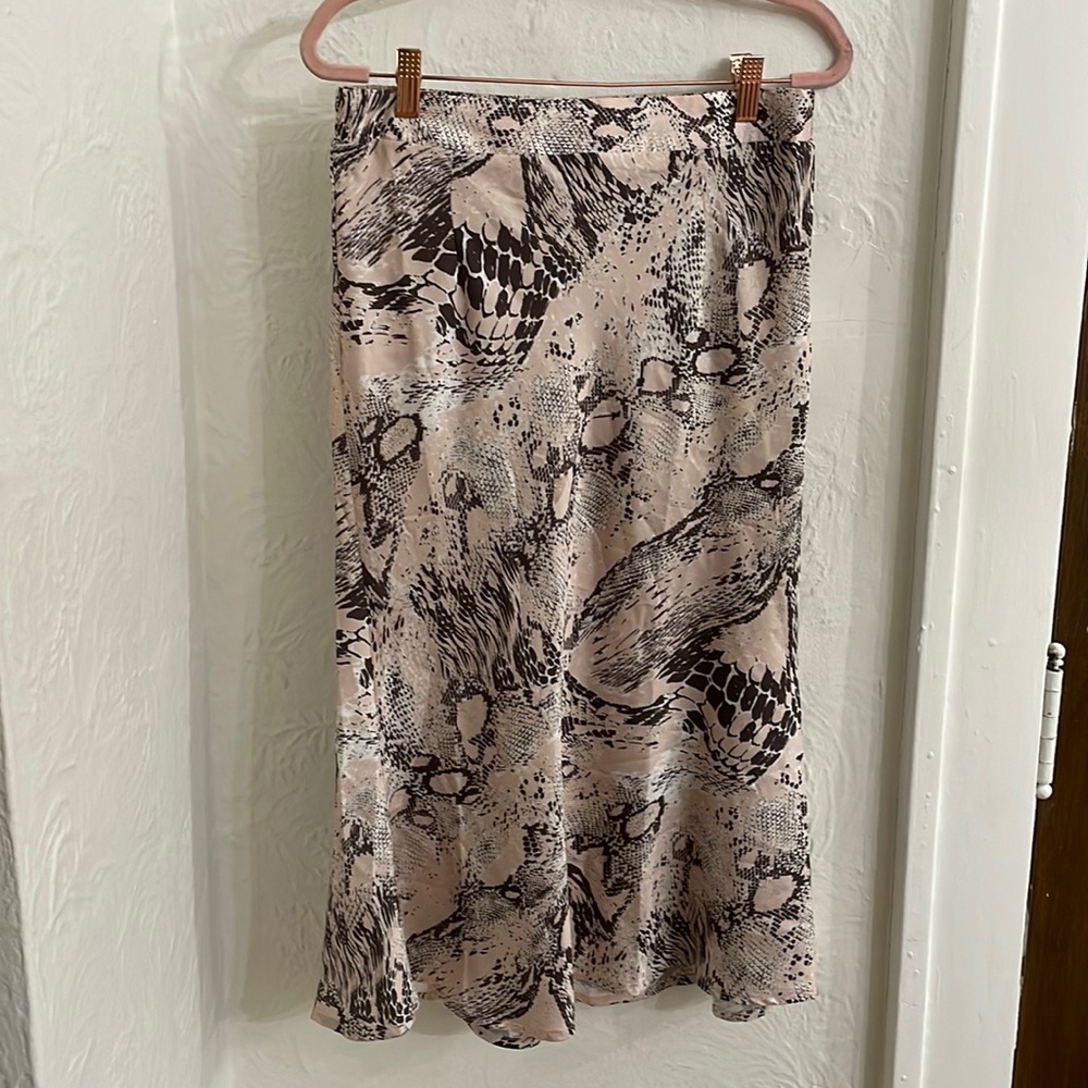 HOUSE OF SIENNA Girls Snake Print Midi Skirt Size 12